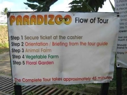 The farm’s flow of the tour. And to enjoy it best, I suggest that visitors come during Saturdays & Sundays at 3 PM to be able to see the animal parade.